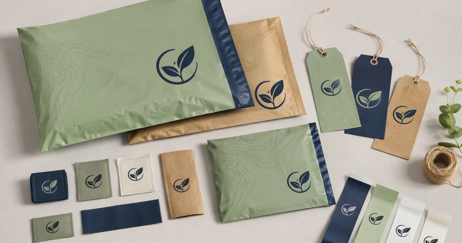 Recycled poly mailers, garment labels and hang tags manufactured by LiHai Industrial